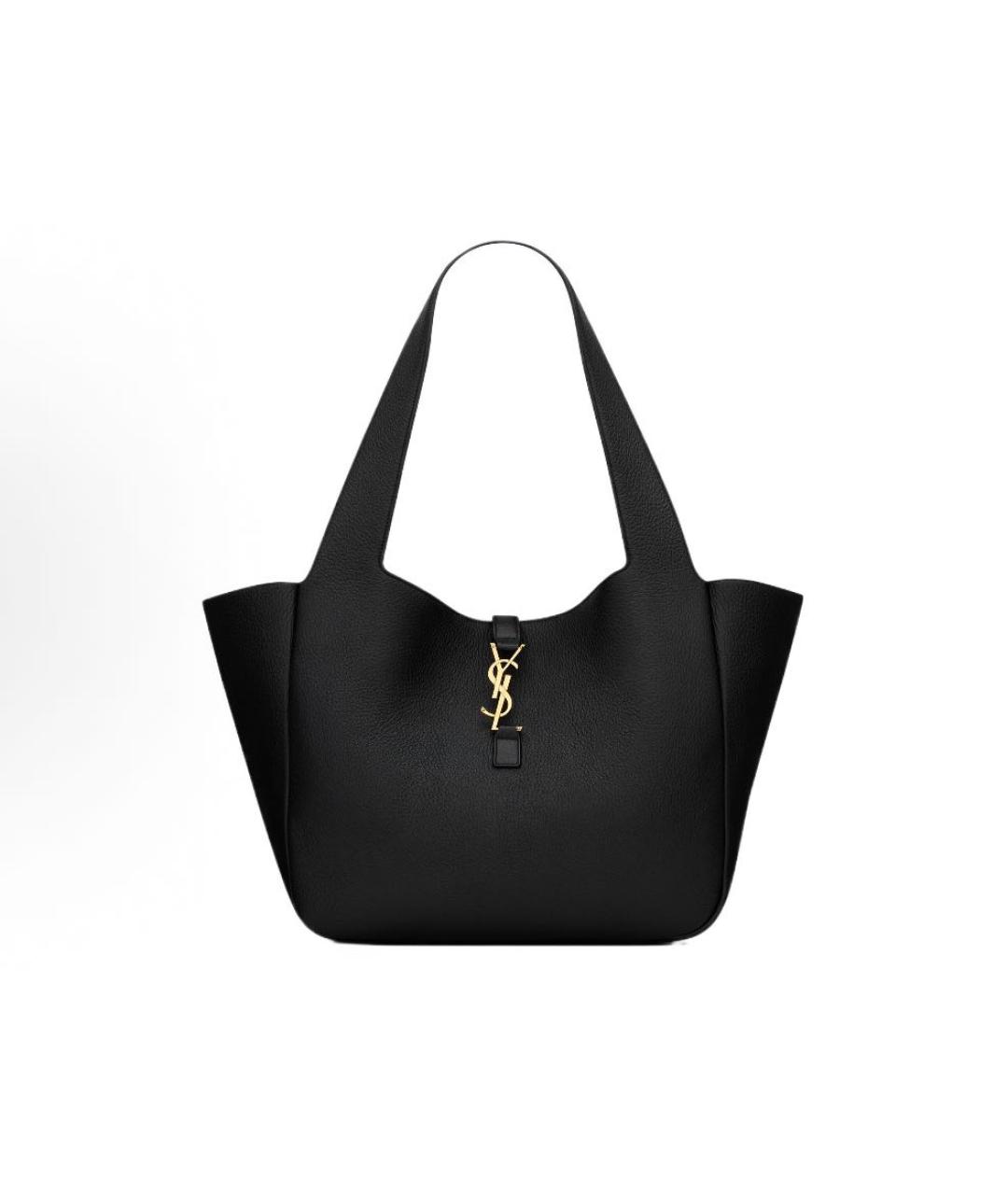 SAINT LAURENT Черная сумка тоут, фото 5