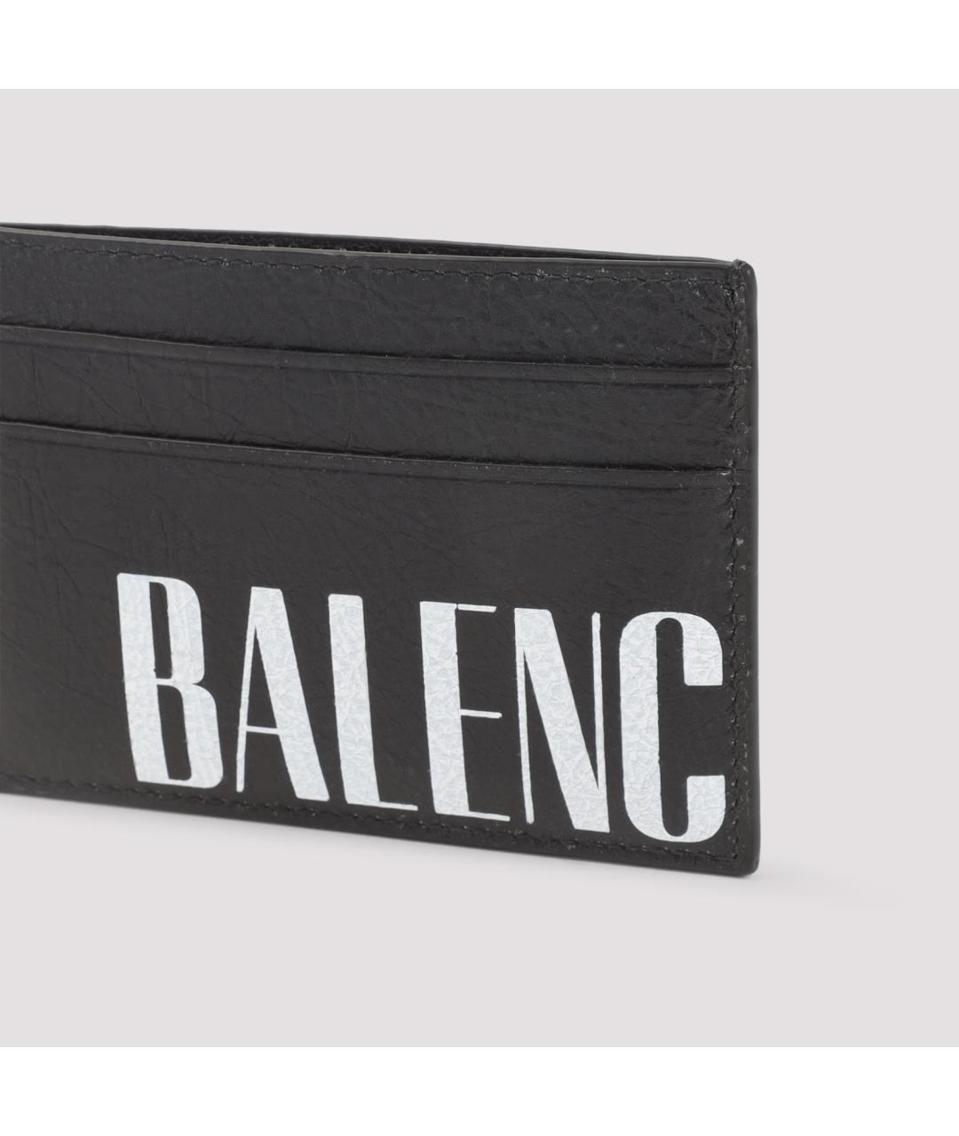 BALENCIAGA Черный кожаный кардхолдер, фото 5