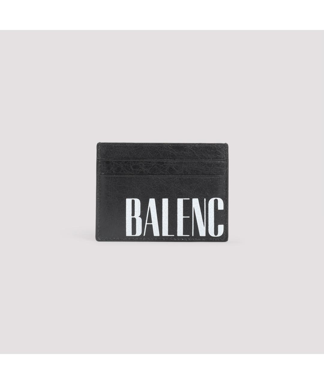 BALENCIAGA Черный кожаный кардхолдер, фото 3