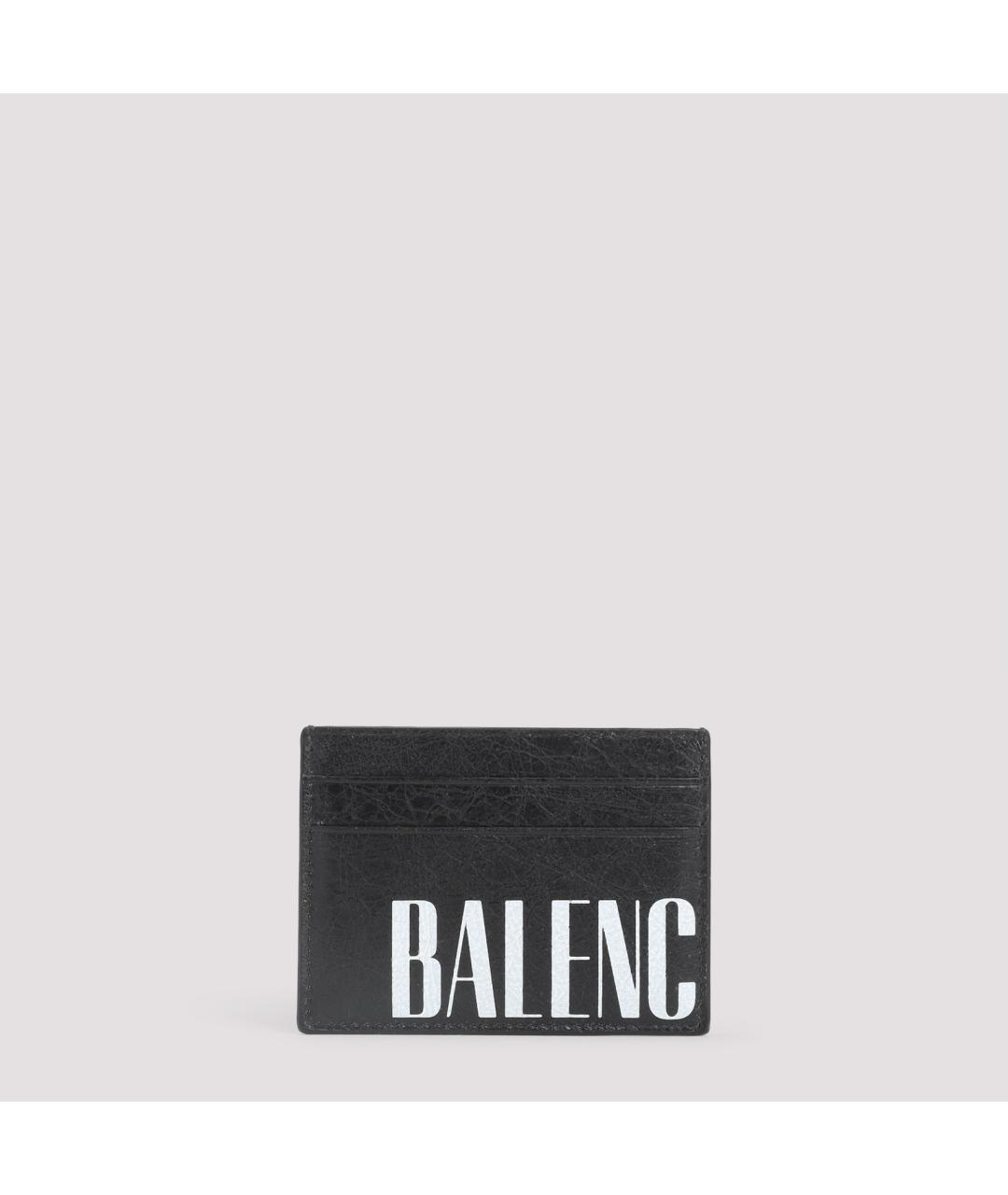 BALENCIAGA Черный кожаный кардхолдер, фото 2