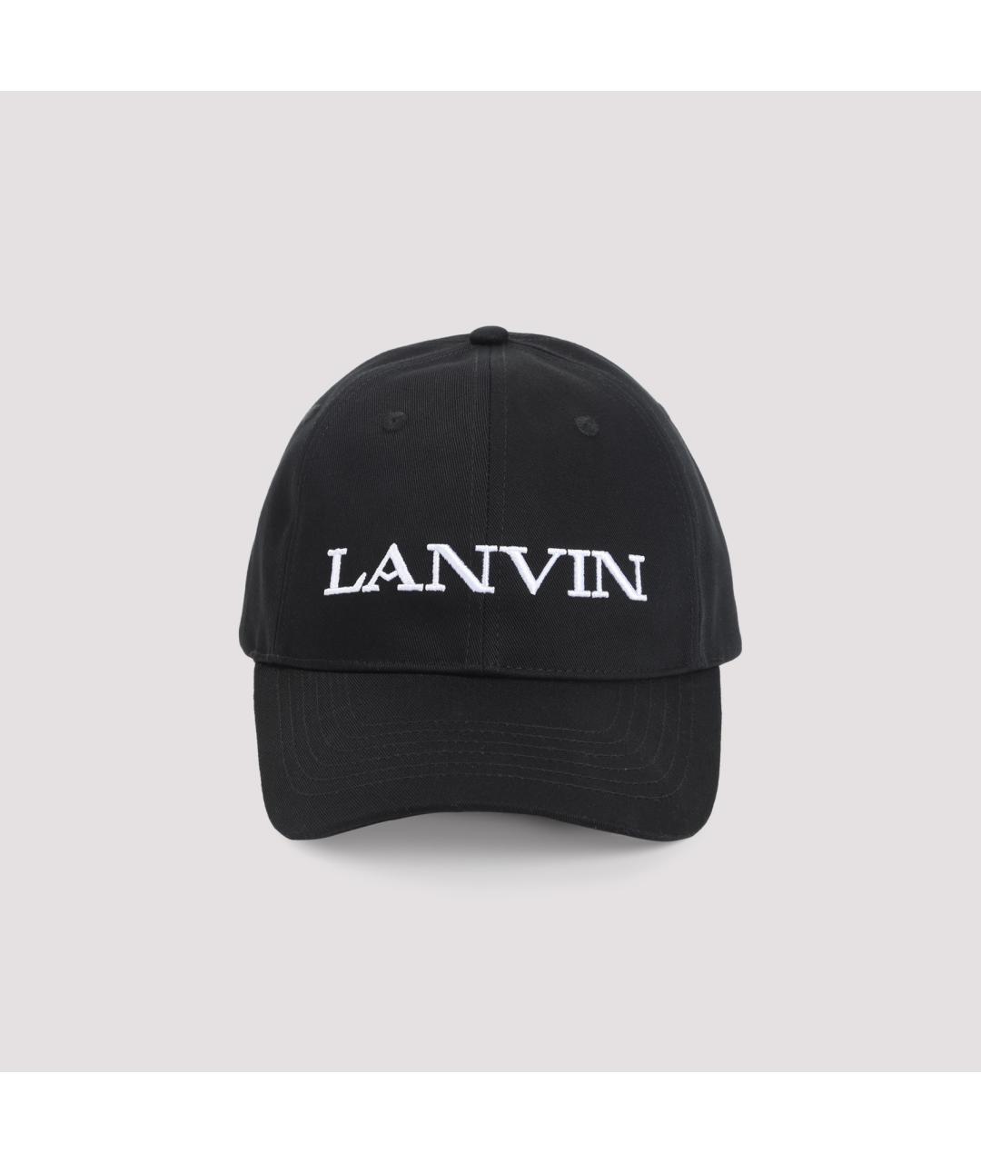 LANVIN Черная хлопковая кепка/бейсболка, фото 3