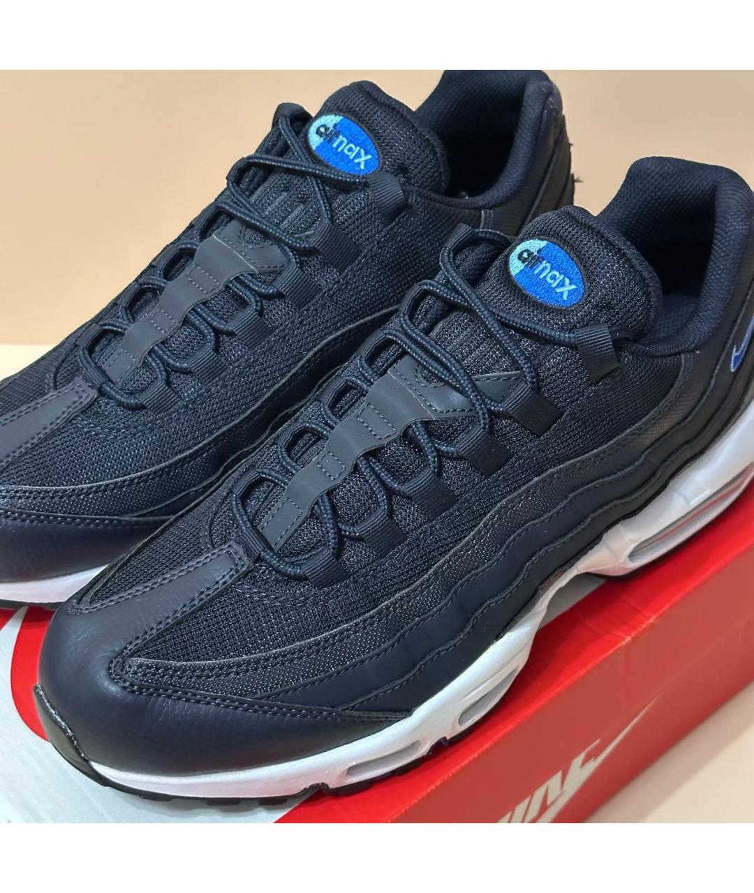 NIKE Темно-синие текстильные низкие кроссовки / кеды, фото 4