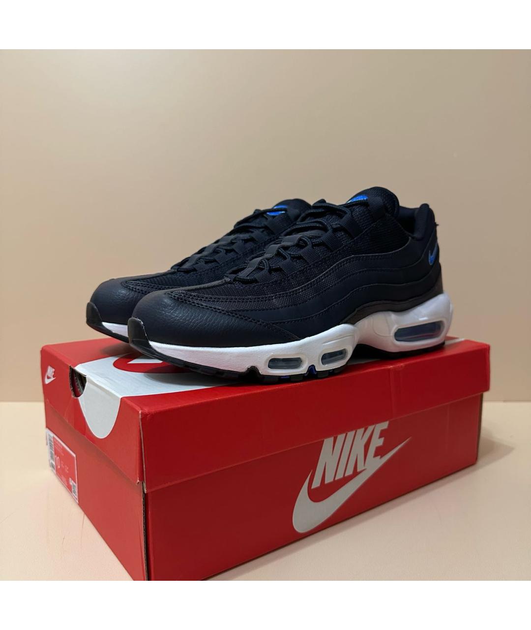 NIKE Темно-синие текстильные низкие кроссовки / кеды, фото 2