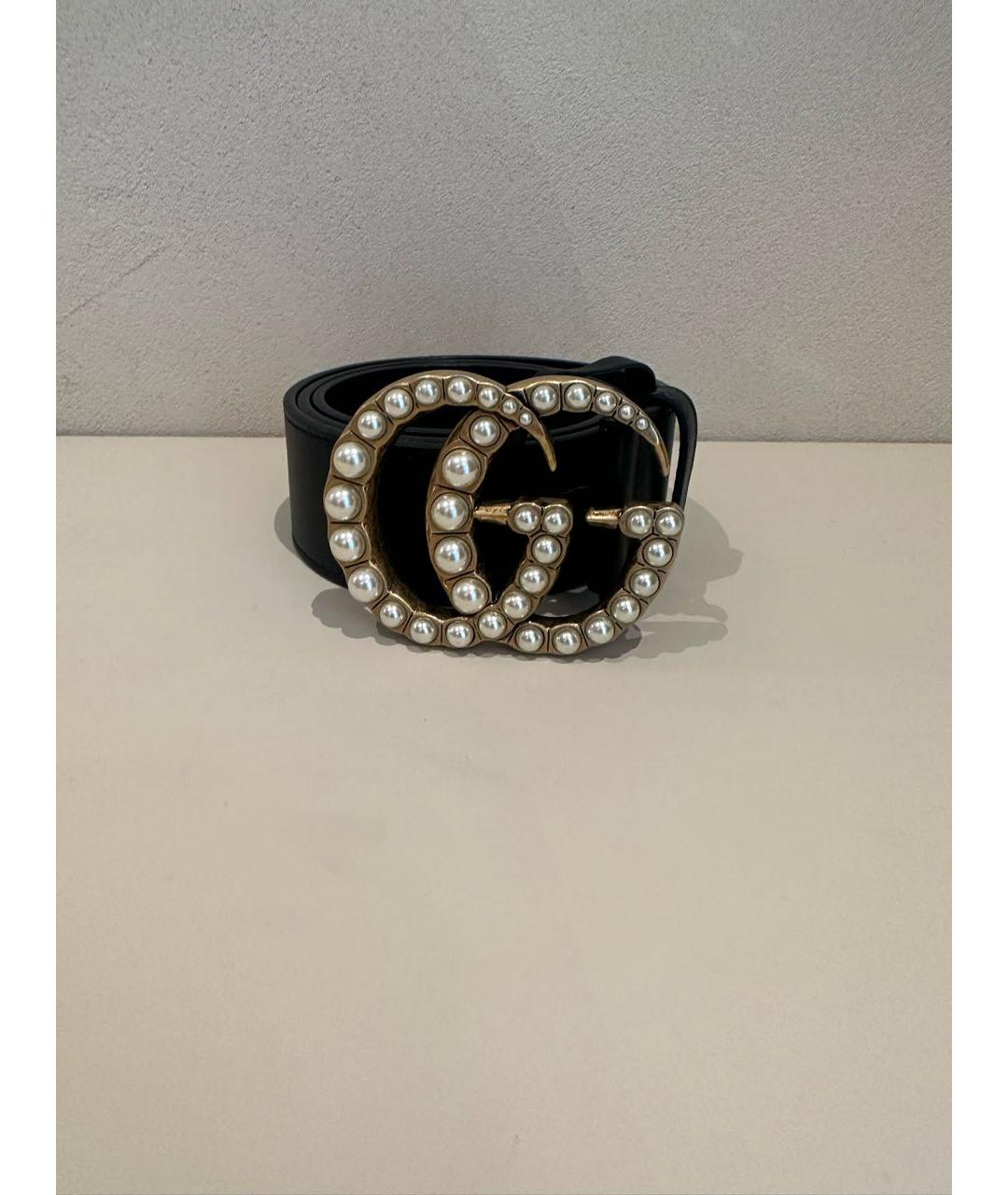 GUCCI Черный кожаный ремень, фото 7
