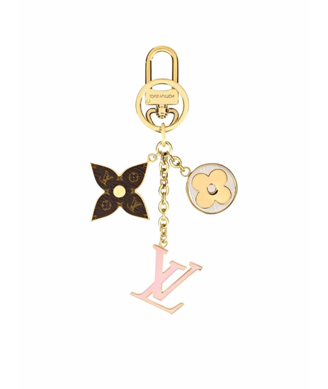 LOUIS VUITTON Золотой брелок, фото 1