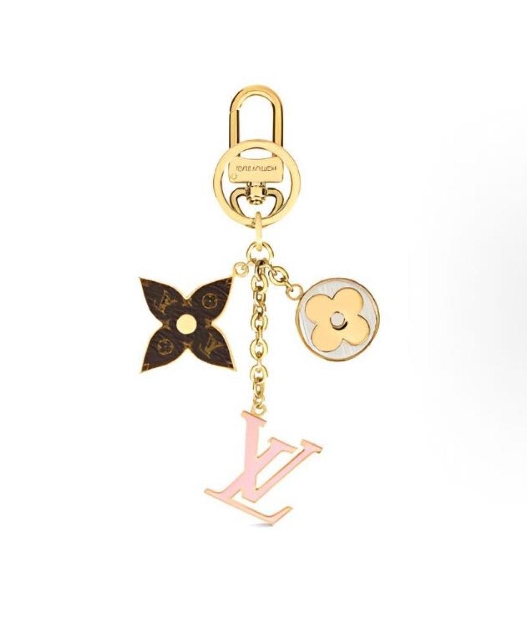 LOUIS VUITTON Золотой брелок, фото 3