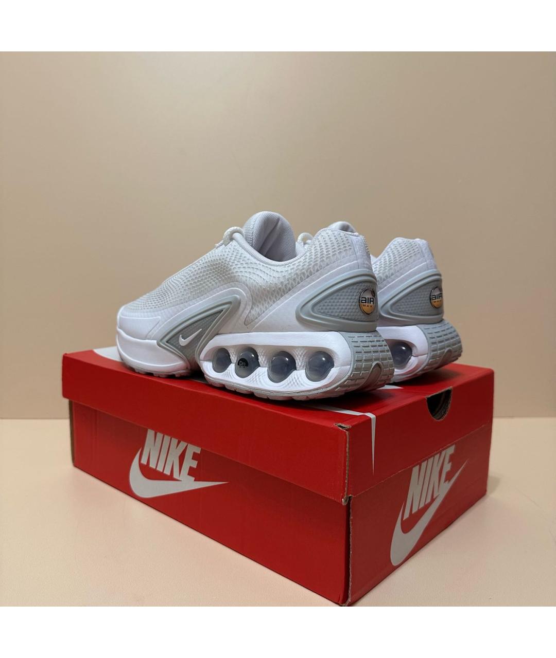 NIKE Белые текстильные низкие кроссовки / кеды, фото 3