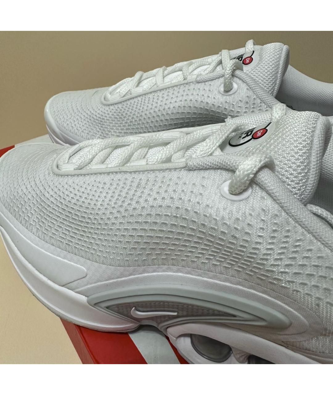 NIKE Белые текстильные низкие кроссовки / кеды, фото 4