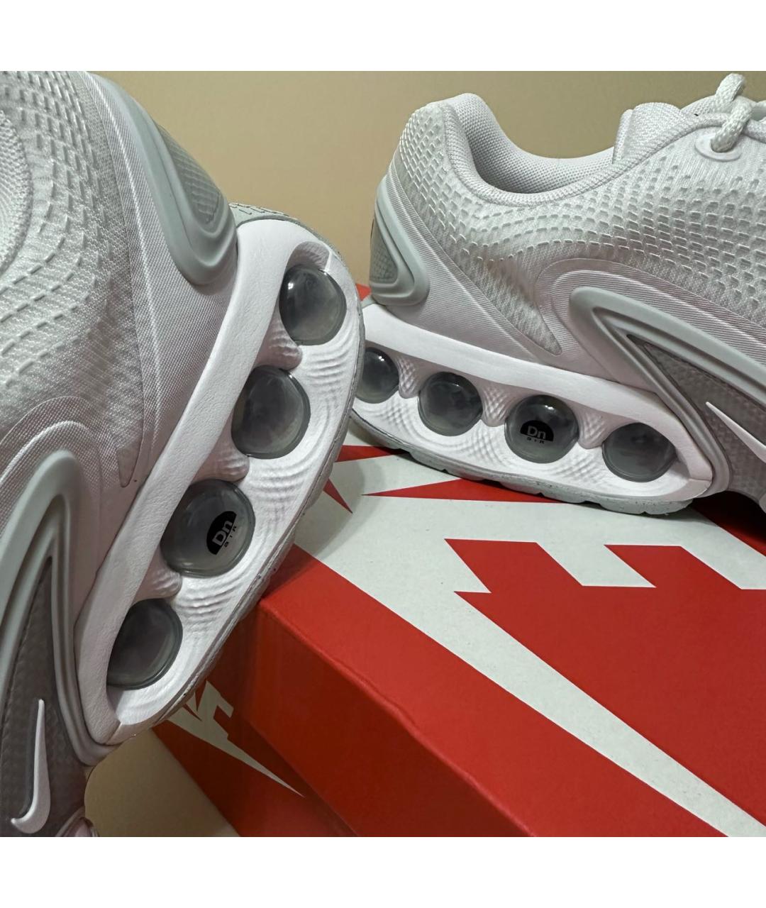 NIKE Белые текстильные низкие кроссовки / кеды, фото 6