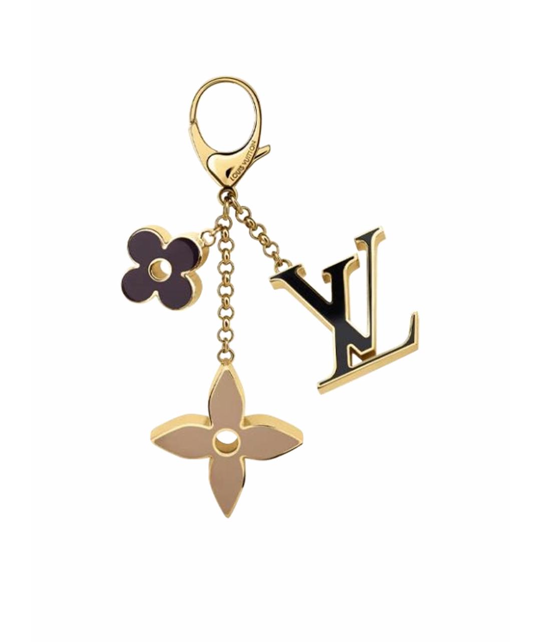 LOUIS VUITTON Золотой брелок, фото 1