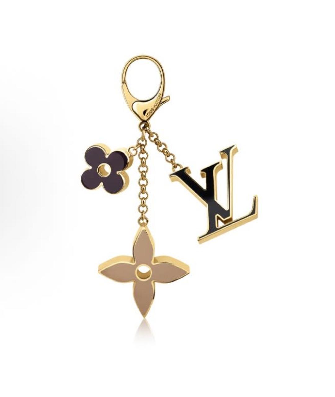 LOUIS VUITTON Золотой брелок, фото 3