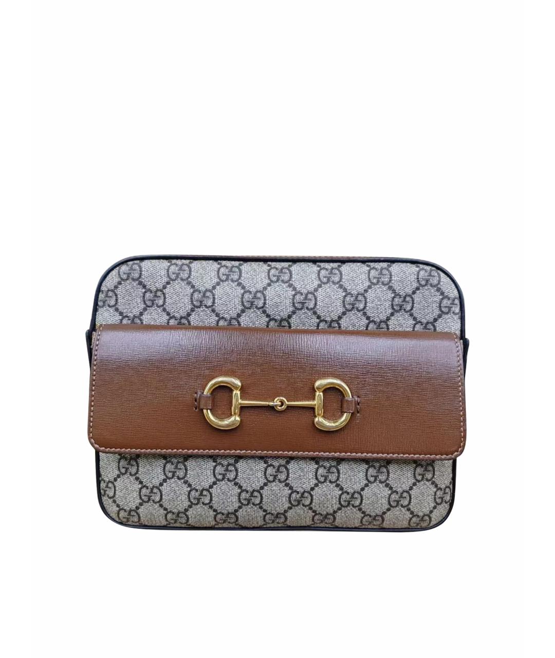 GUCCI Коричневая сумка через плечо, фото 1