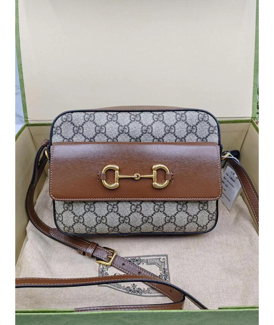 GUCCI Коричневая сумка через плечо, фото 2