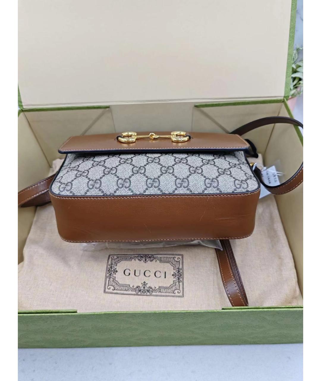GUCCI Коричневая сумка через плечо, фото 4