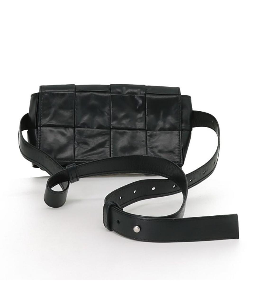 BOTTEGA VENETA Черная поясная сумка, фото 3