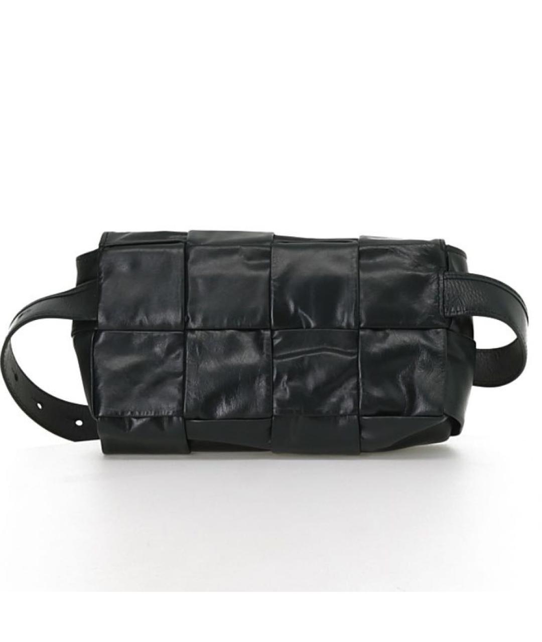 BOTTEGA VENETA Черная поясная сумка, фото 9