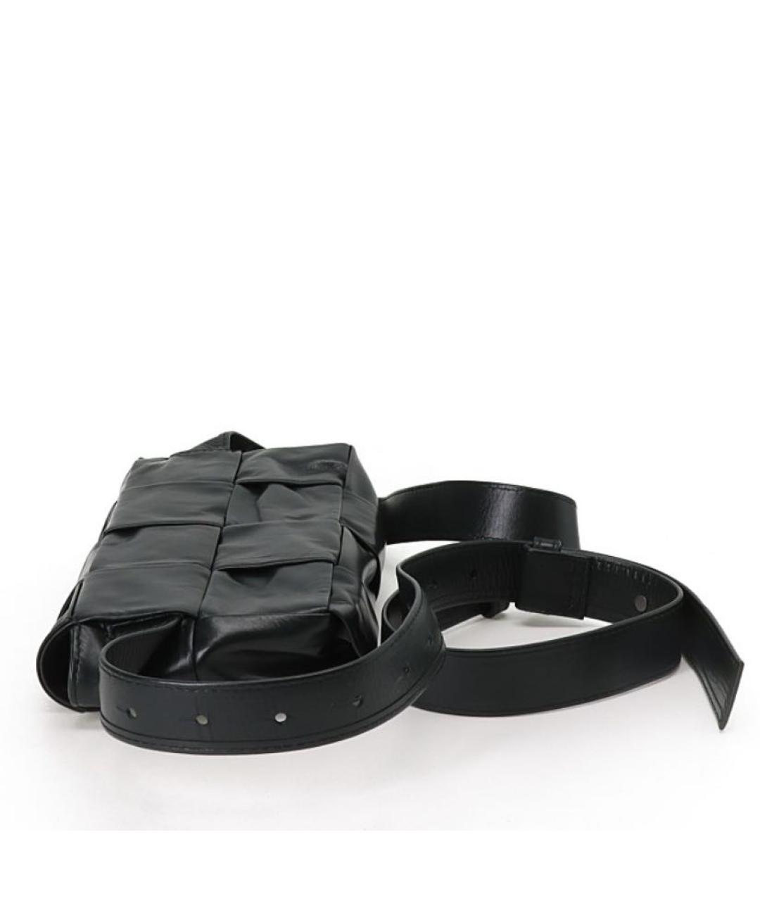 BOTTEGA VENETA Черная поясная сумка, фото 4