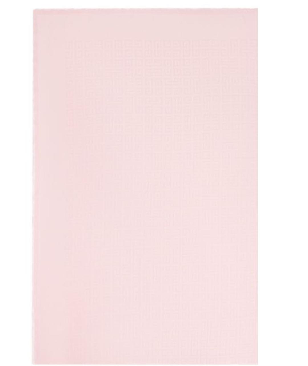 GIVENCHY Розовый шелковый платок, фото 1