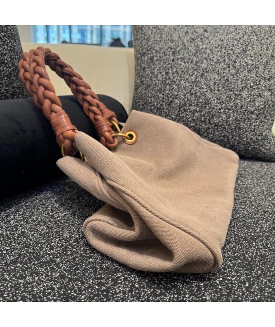 BOTTEGA VENETA Бежевая сумка тоут, фото 5