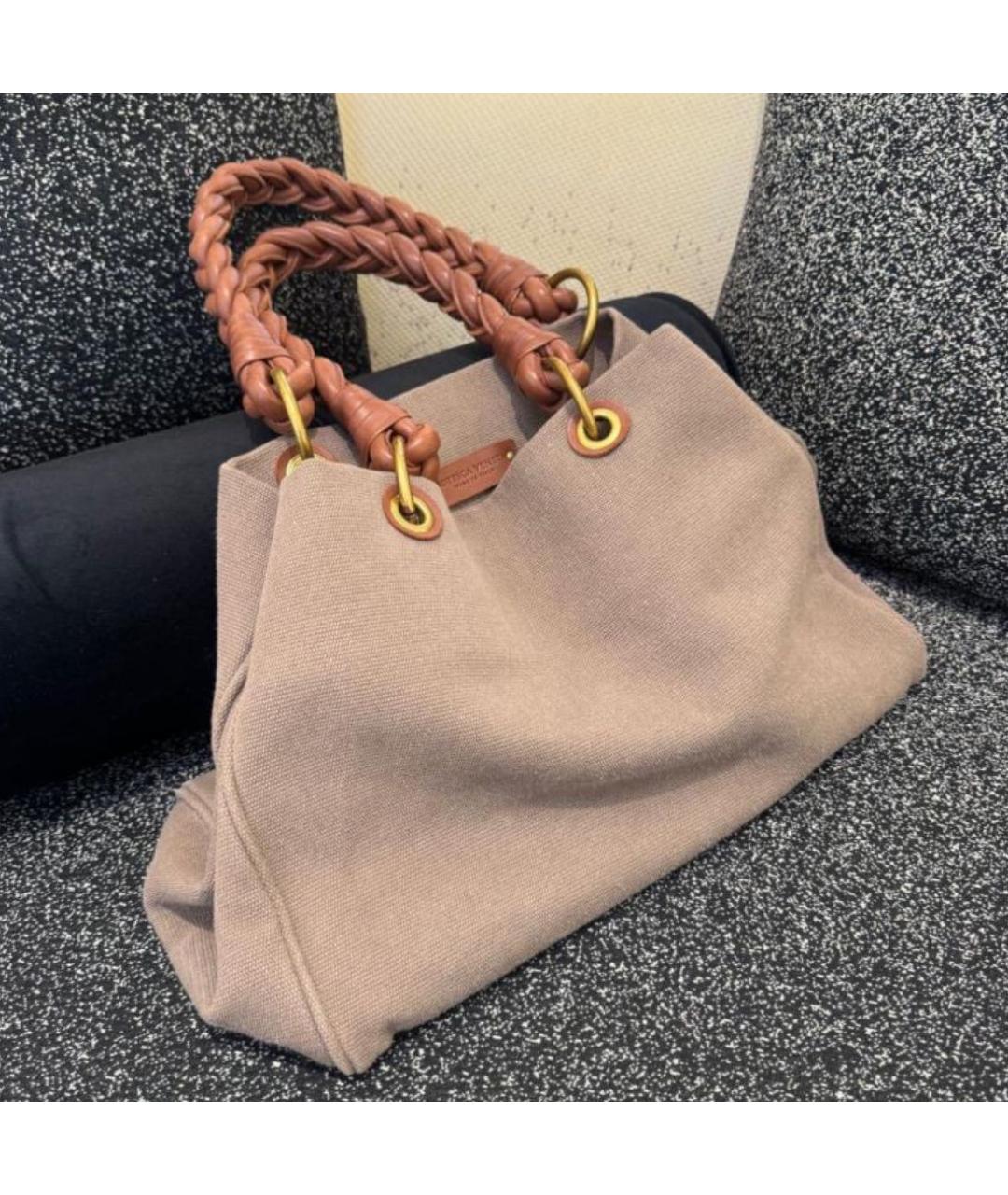BOTTEGA VENETA Бежевая сумка тоут, фото 2