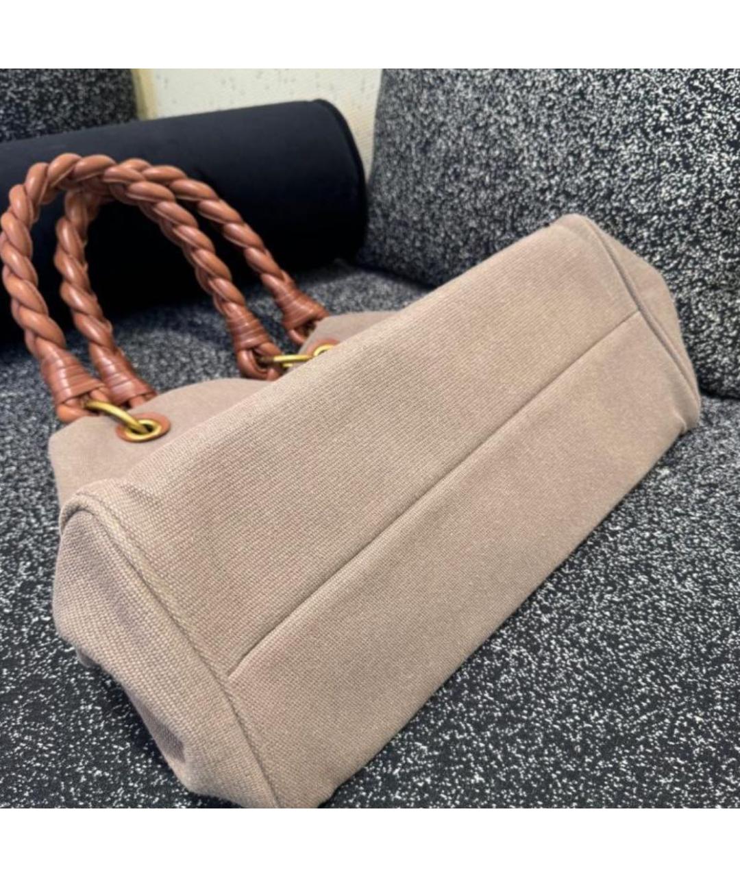 BOTTEGA VENETA Бежевая сумка тоут, фото 6