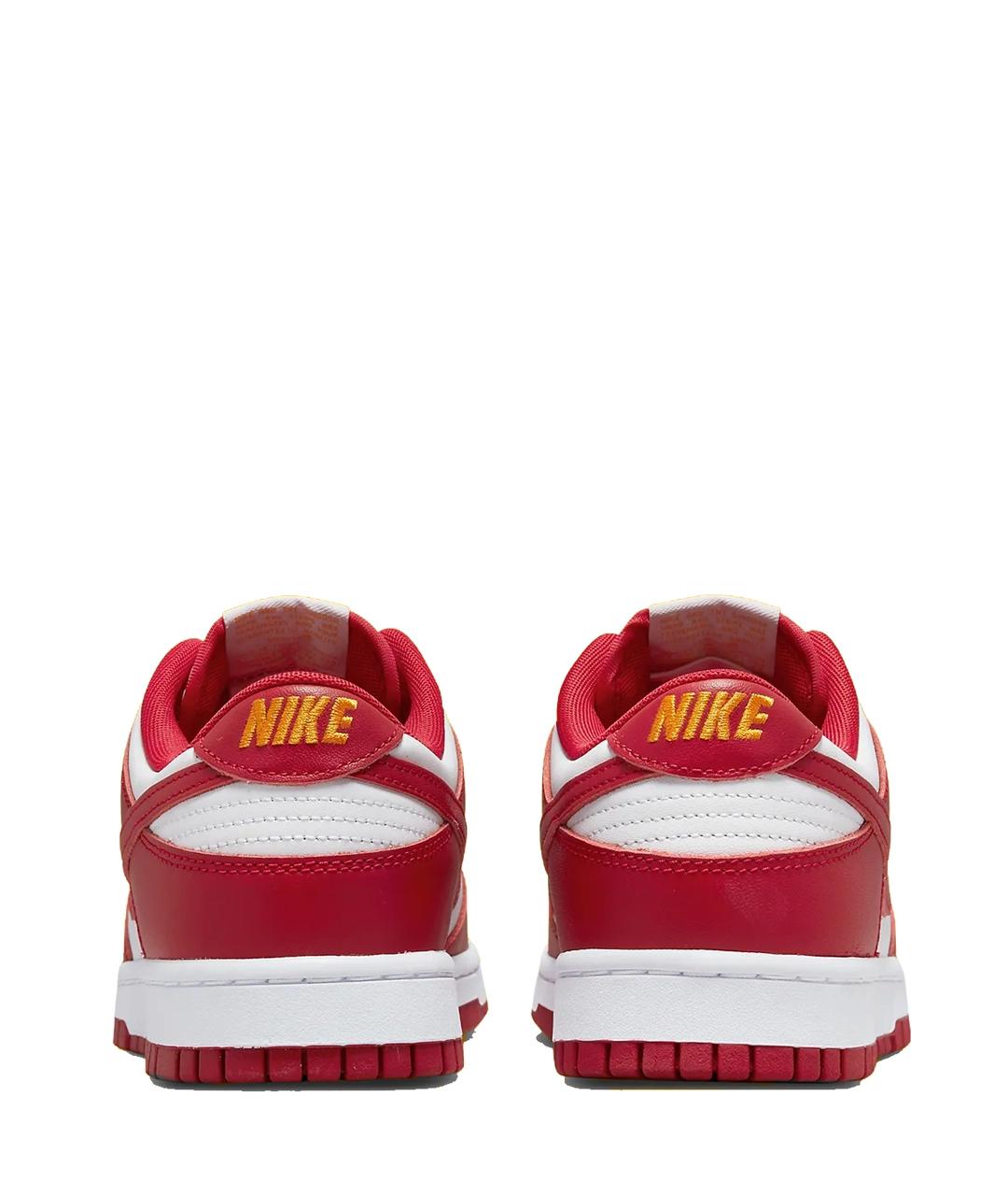 NIKE Красные кожаные низкие кроссовки / кеды, фото 3