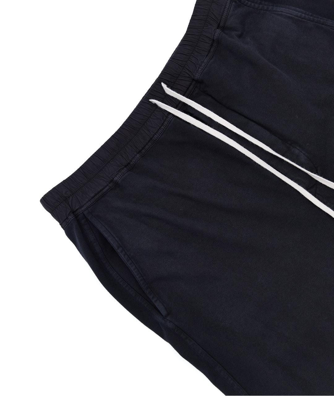 RICK OWENS Черные хлопковые повседневные брюки, фото 3