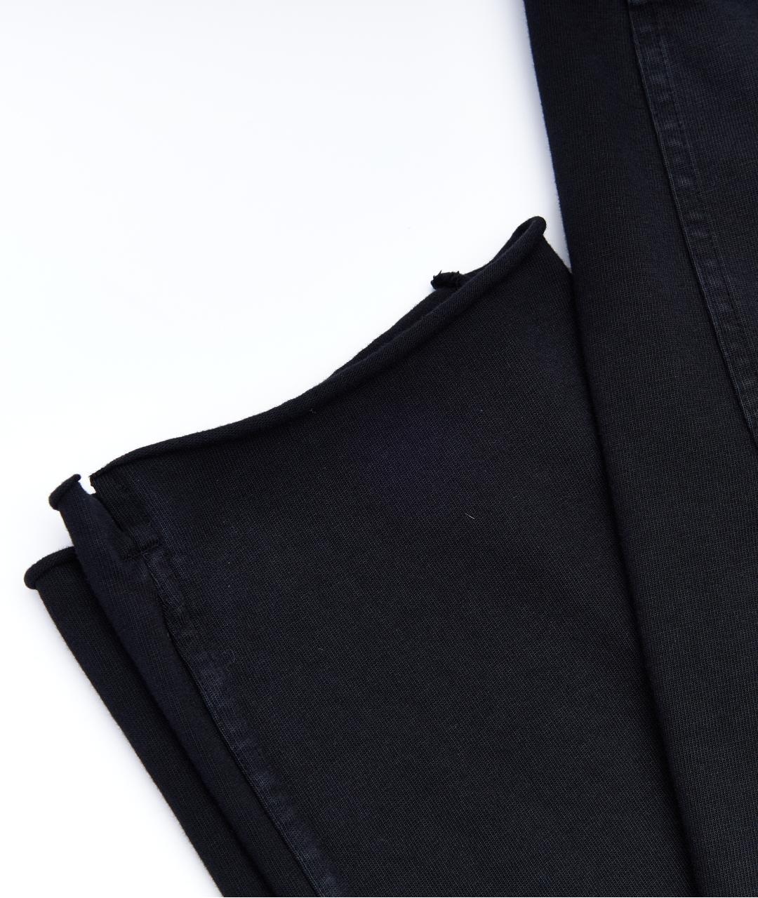 RICK OWENS Черные хлопковые повседневные брюки, фото 5