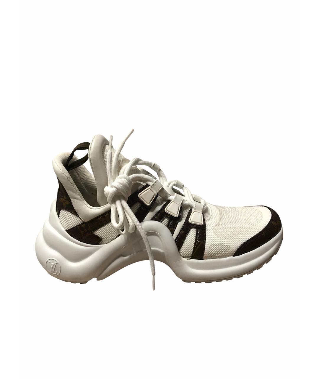 LOUIS VUITTON PRE-OWNED Белые кроссовки, фото 1