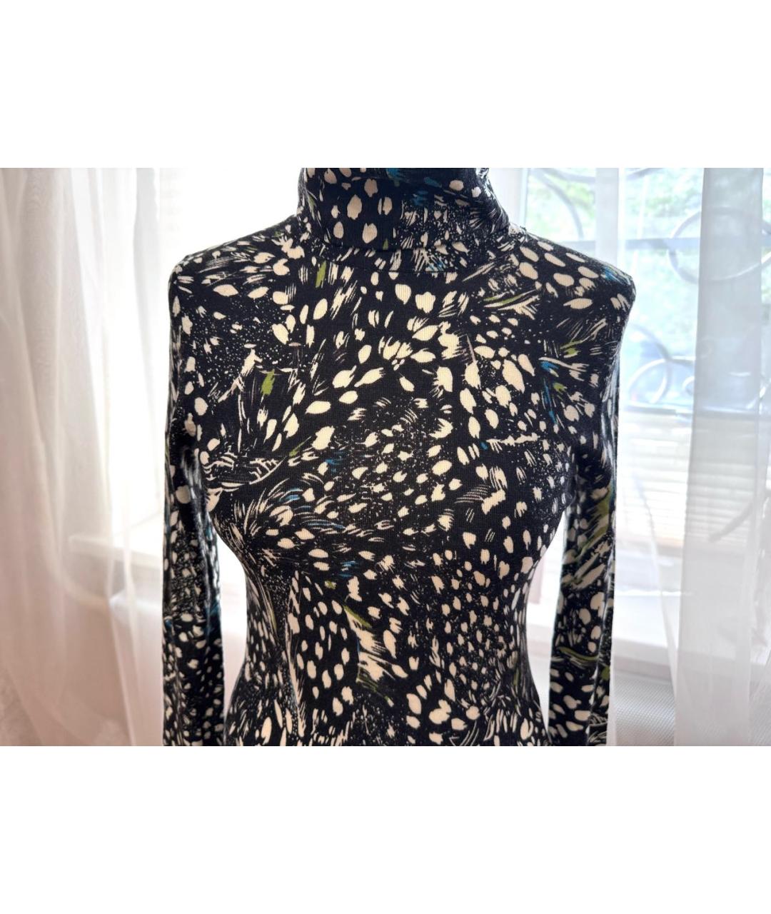 DIANE VON FURSTENBERG Мульти шерстяное повседневное платье, фото 4