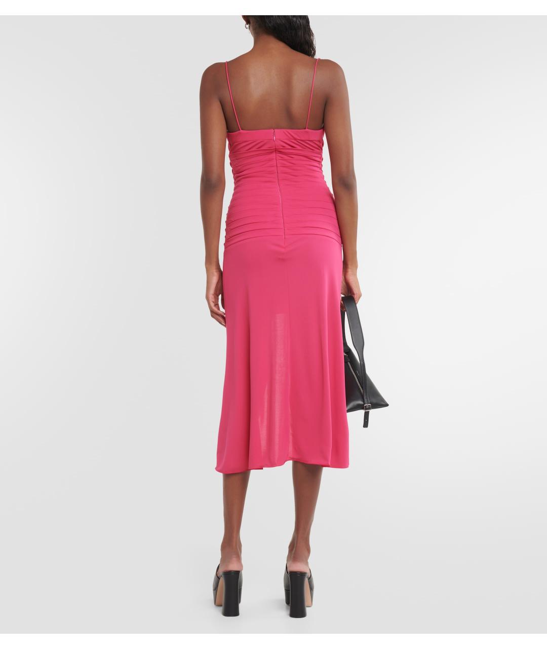 DION LEE Фуксия коктейльное платье, фото 3