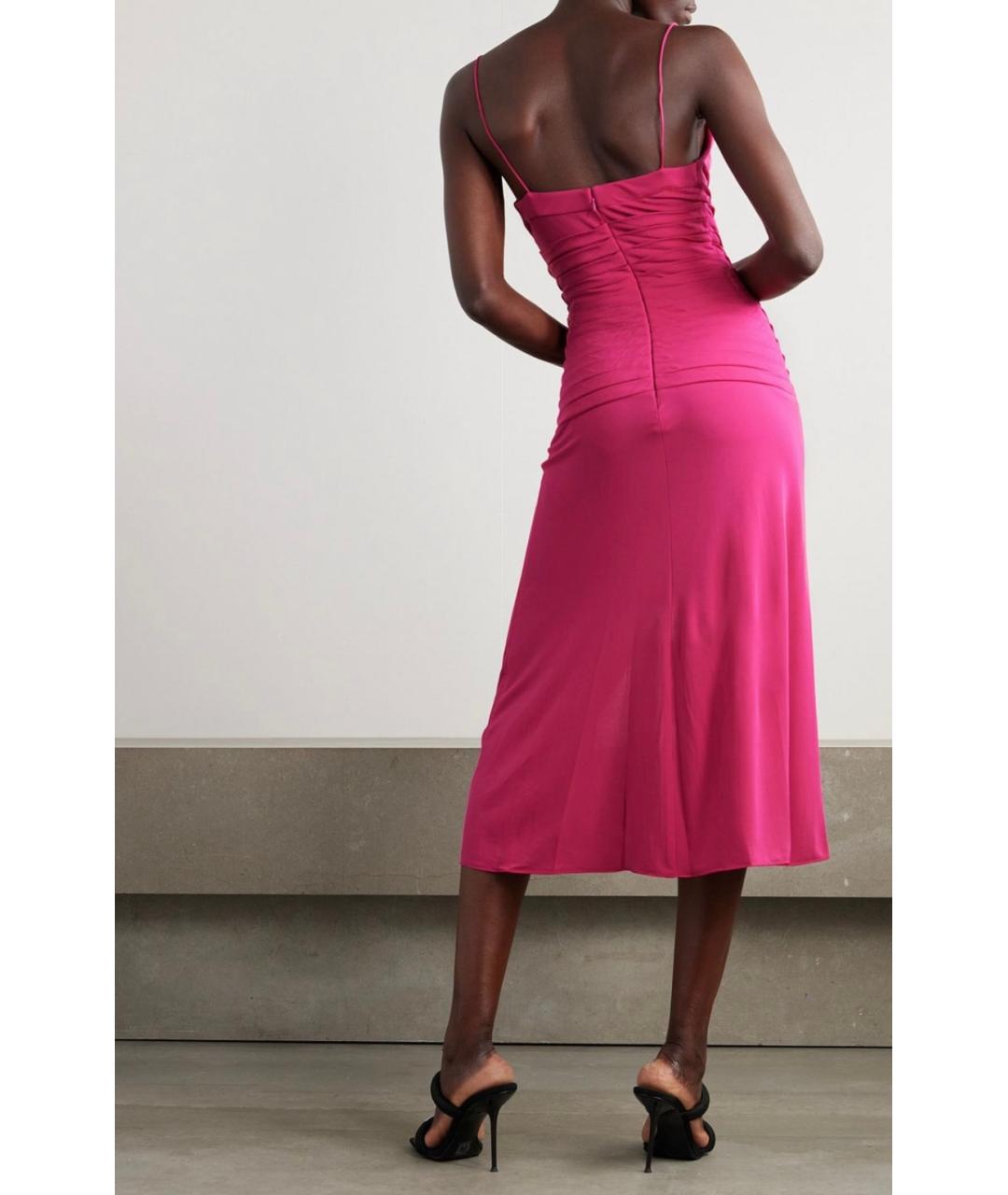 DION LEE Фуксия коктейльное платье, фото 5