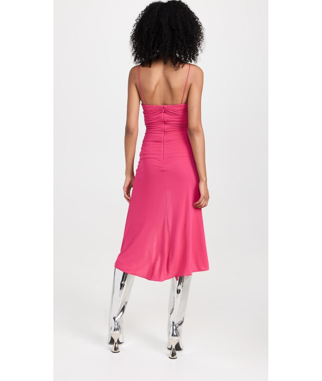 DION LEE Фуксия коктейльное платье, фото 8