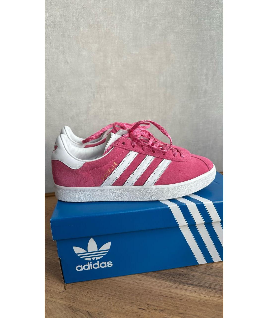 ADIDAS Розовые замшевые кеды, фото 7