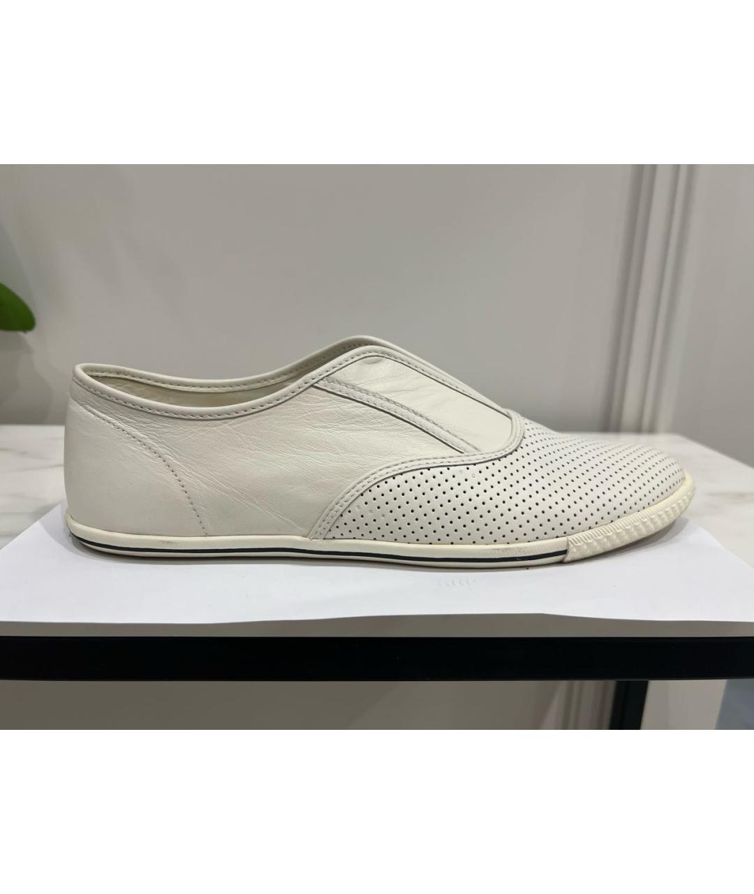 MARC BY MARC JACOBS Белые кожаные слипоны, фото 7