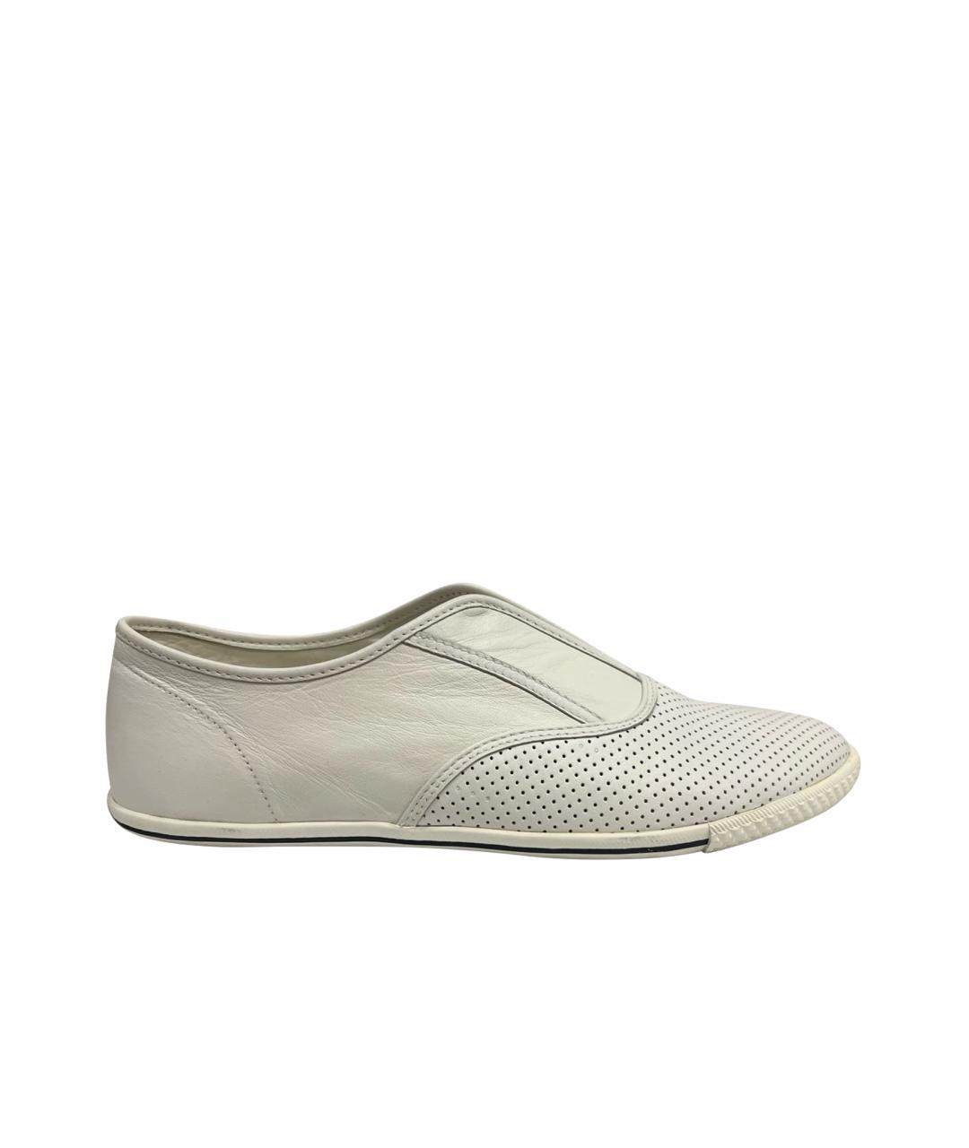 MARC BY MARC JACOBS Белые кожаные слипоны, фото 1
