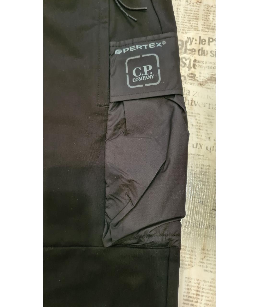 CP COMPANY Черные хлопковые повседневные брюки, фото 5