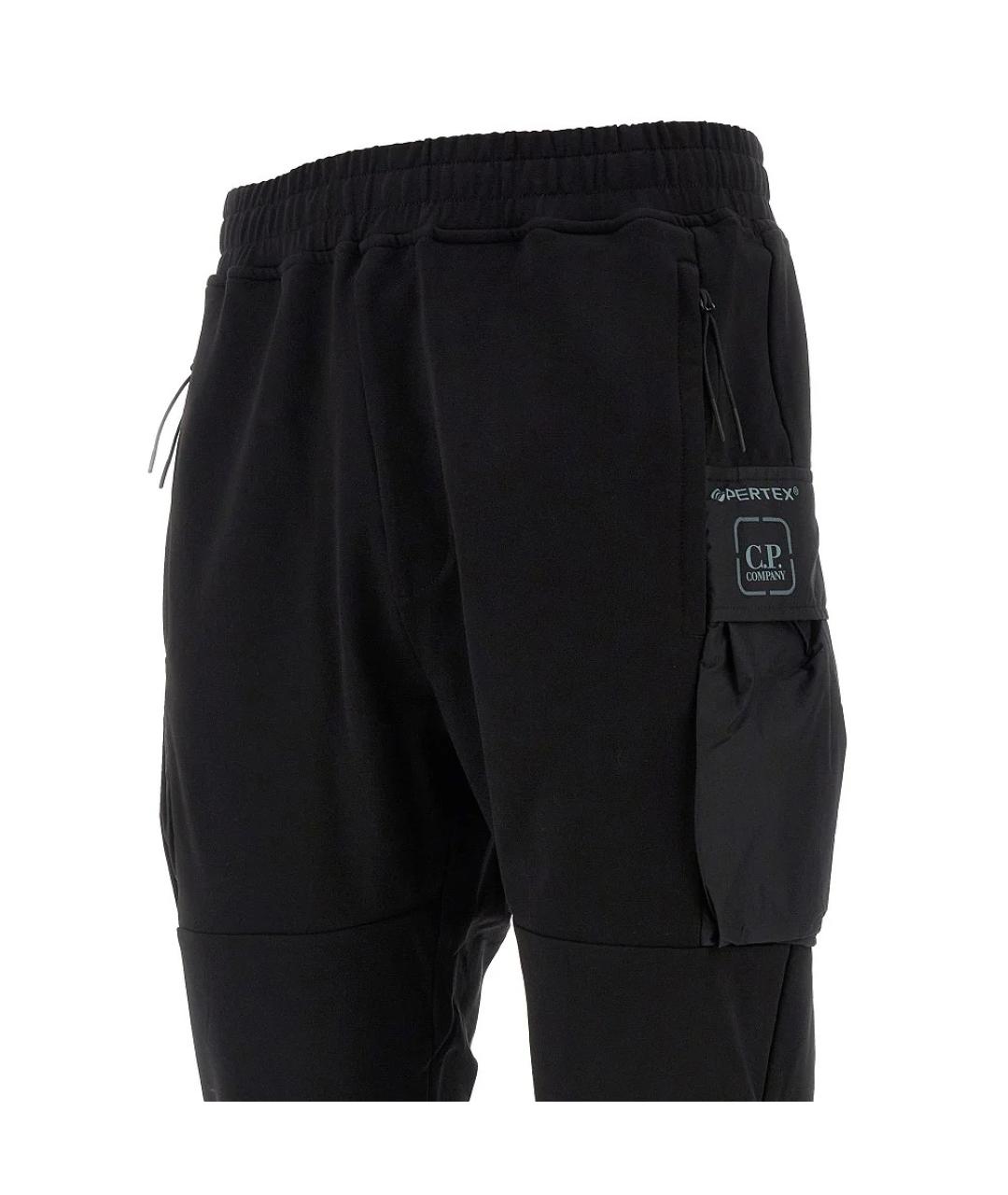 CP COMPANY Черные хлопковые повседневные брюки, фото 2