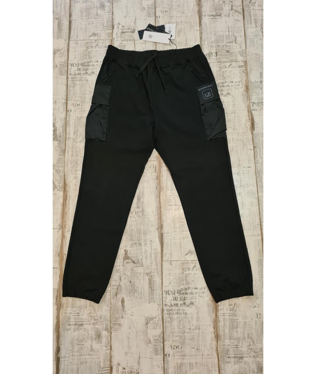 CP COMPANY Черные хлопковые повседневные брюки, фото 4