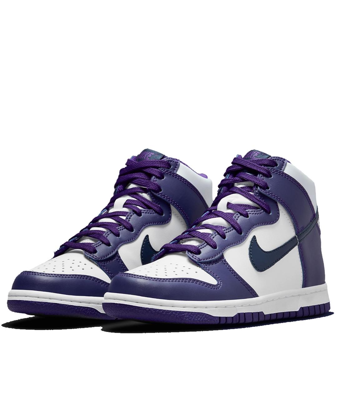 NIKE Фиолетовые кожаные кроссовки, фото 2