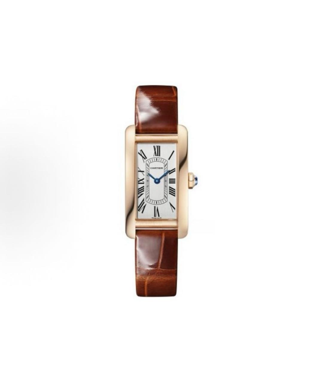 CARTIER Коричневые часы из розового золота, фото 3