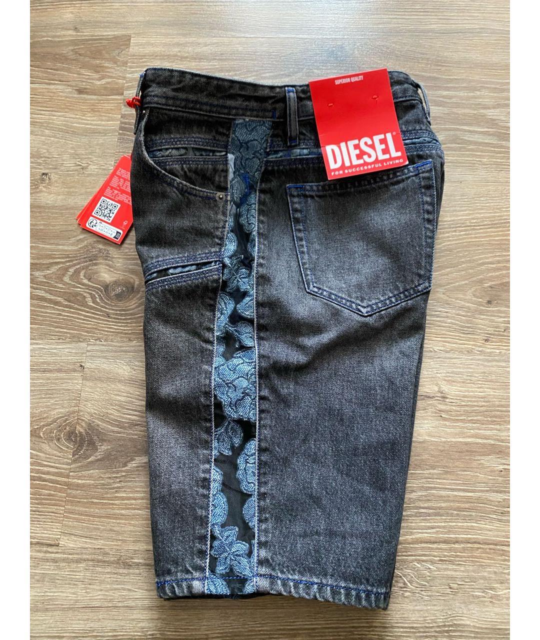 DIESEL Темно-синие хлопковые шорты, фото 6