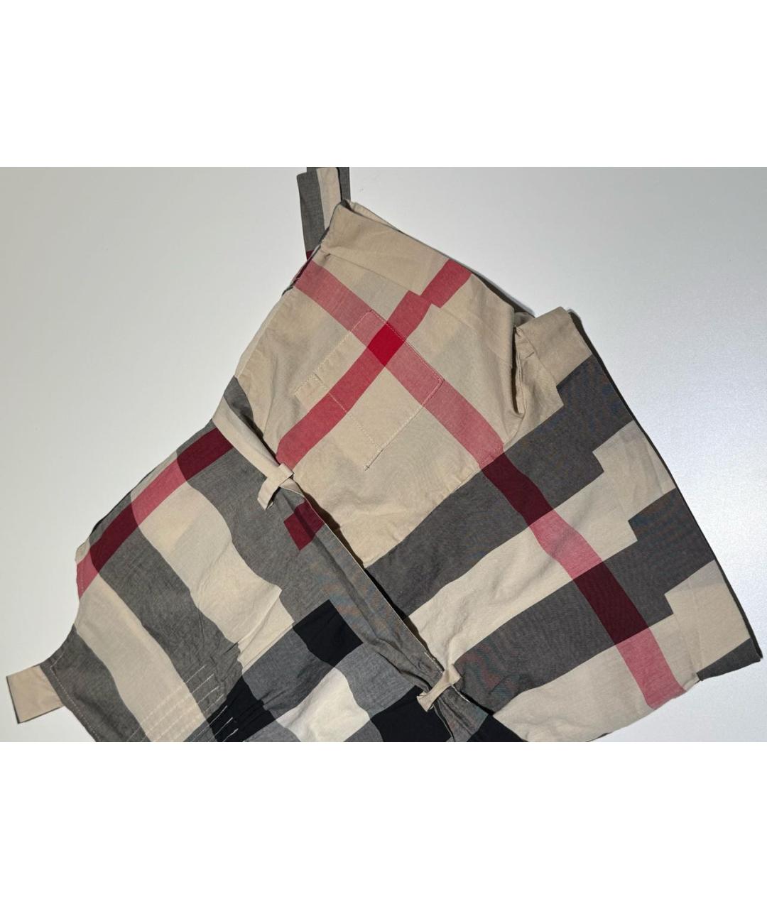 BURBERRY Бежевый хлопковый комбинезон, фото 6