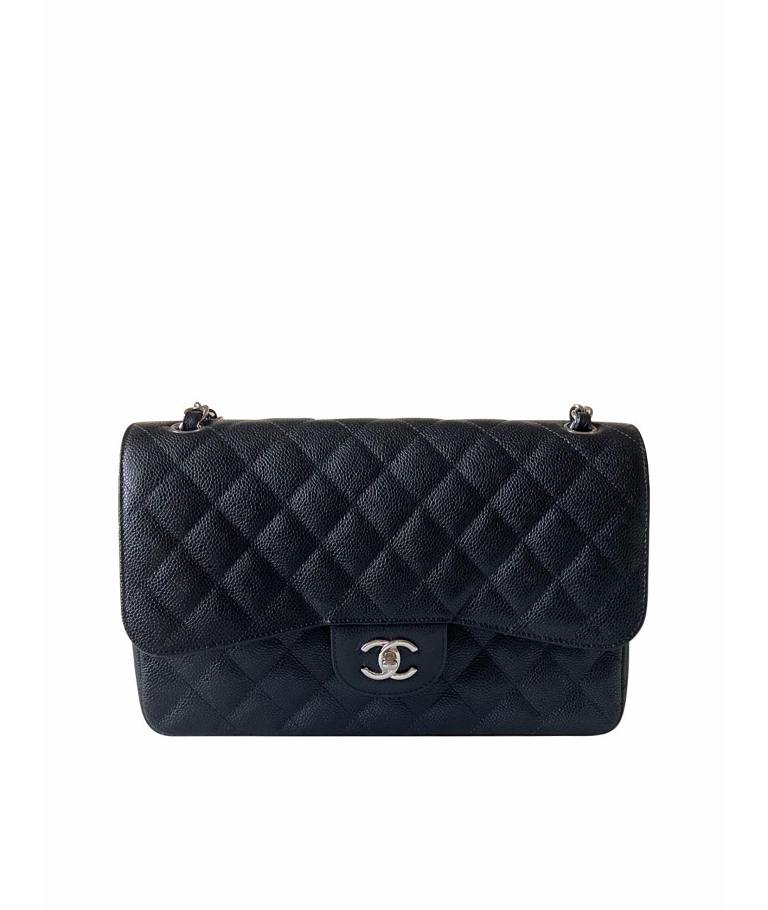 CHANEL Черная кожаная сумка тоут, фото 1