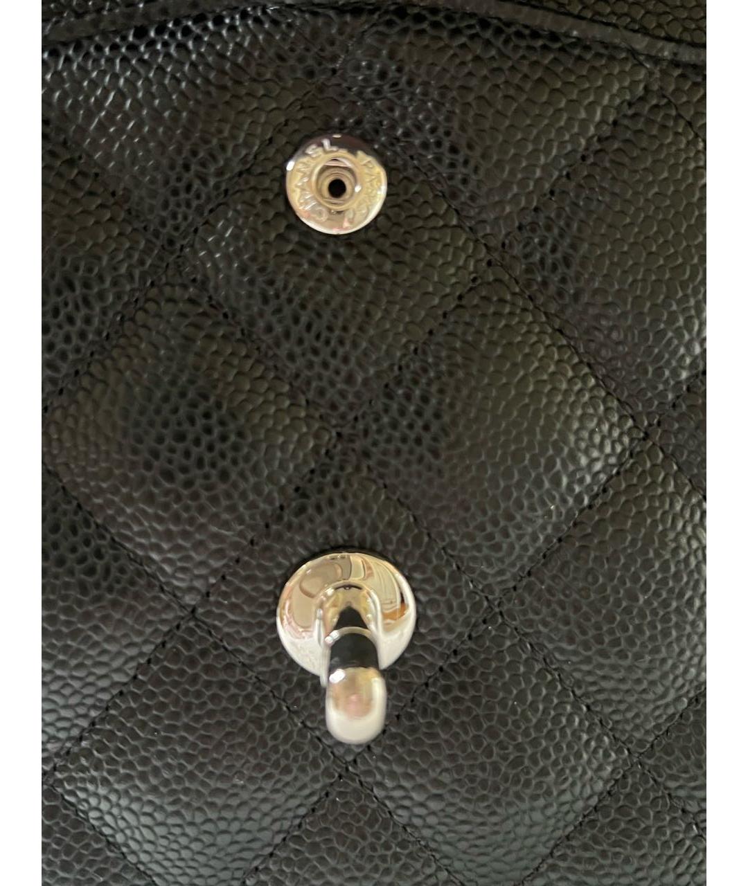 CHANEL Черная кожаная сумка тоут, фото 5