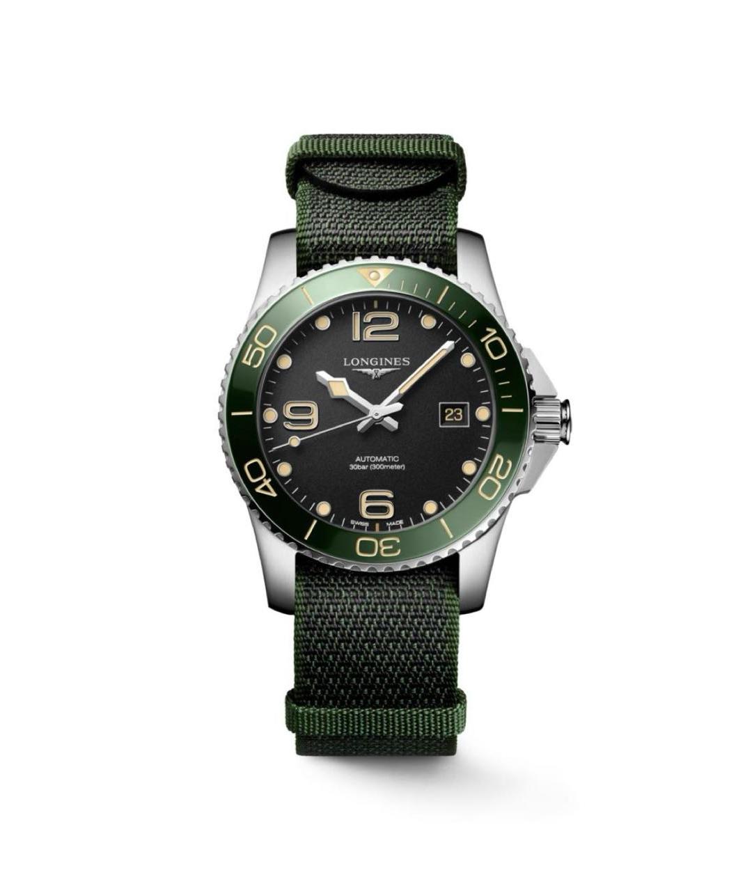 LONGINES Зеленые часы, фото 5