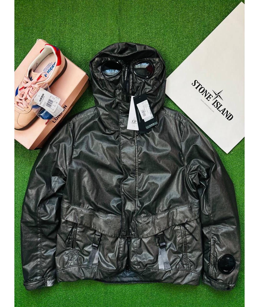 CP COMPANY Антрацитовая хлопковая куртка, фото 8