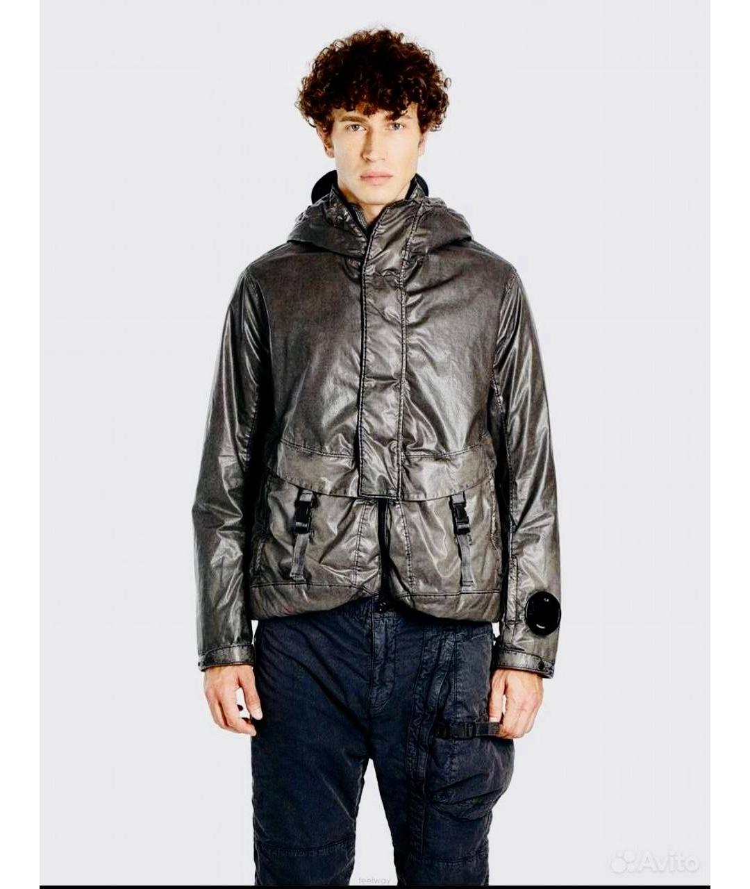 CP COMPANY Антрацитовая хлопковая куртка, фото 6