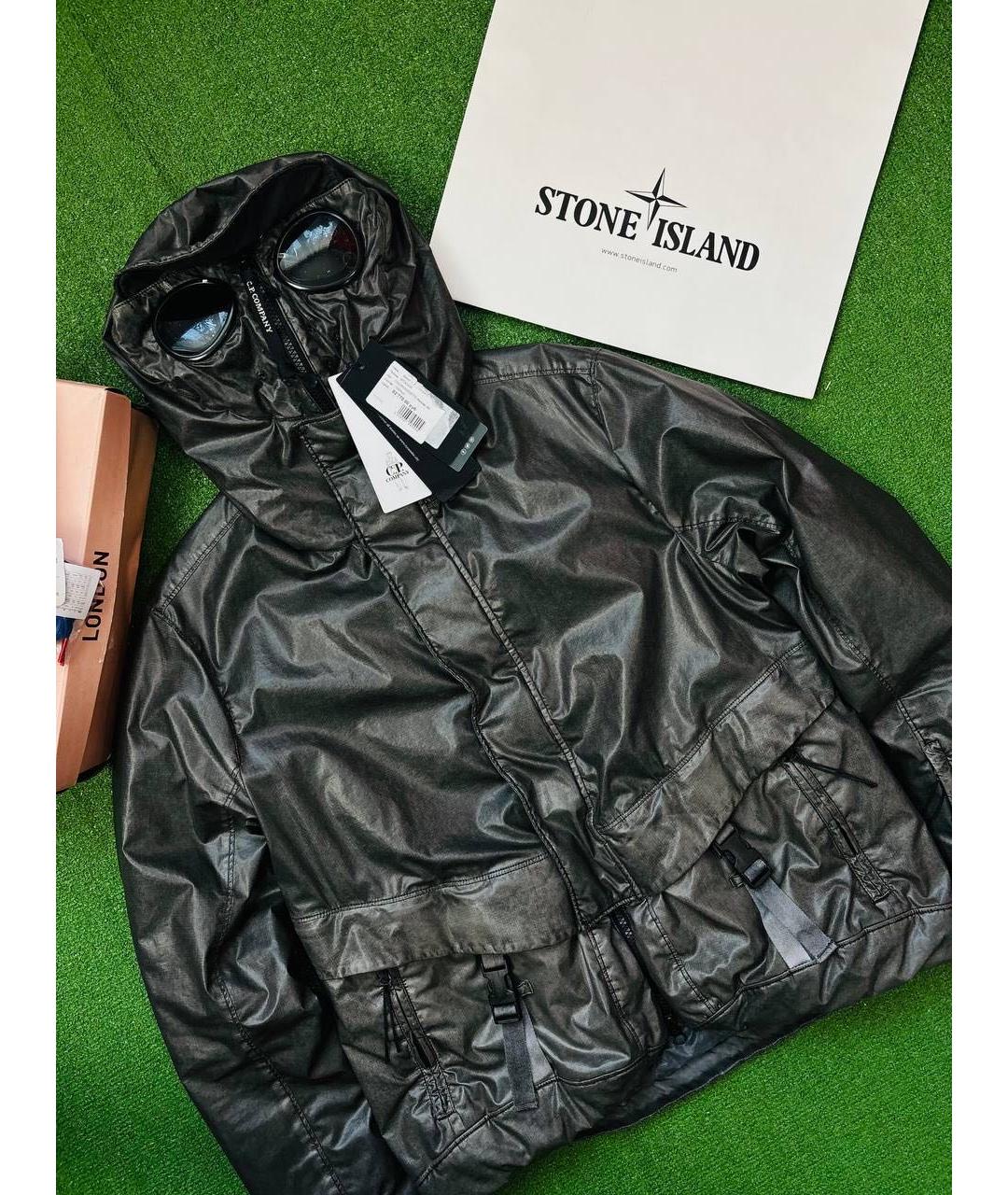 CP COMPANY Антрацитовая хлопковая куртка, фото 2