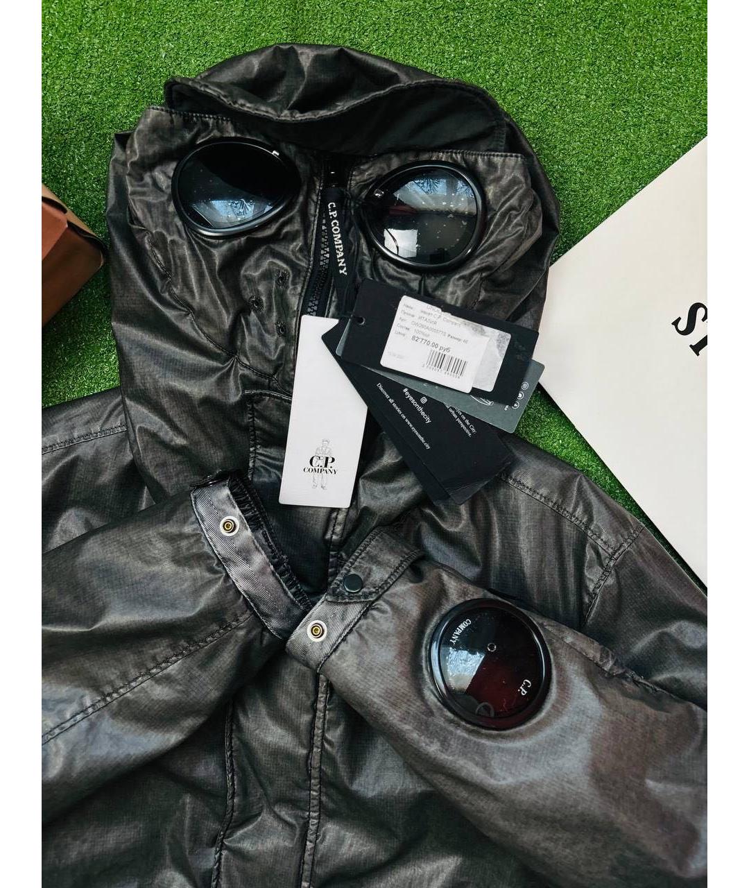 CP COMPANY Антрацитовая хлопковая куртка, фото 5